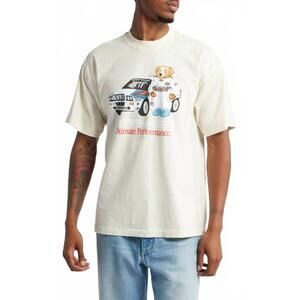 NEW MARKET ultimate rally bear t-shirt in ecru